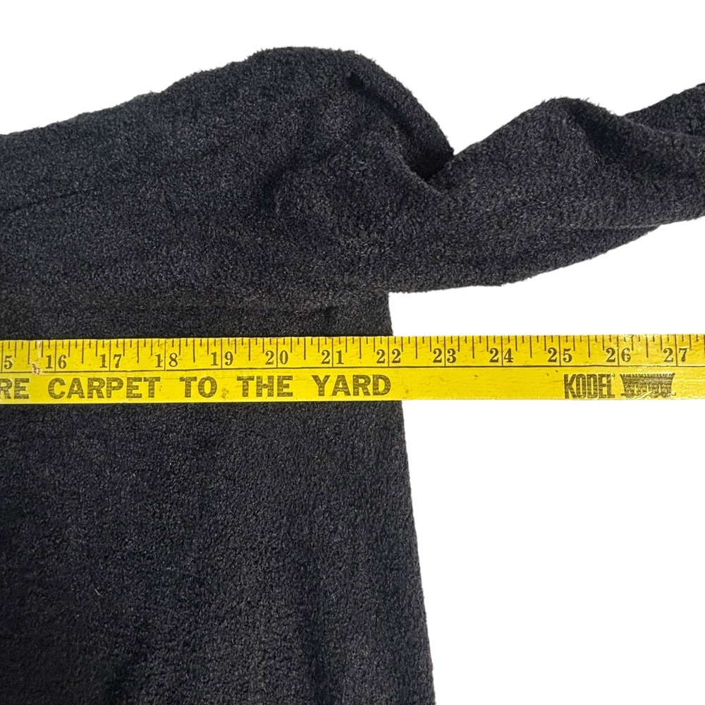 Barefoot Dreams Bamboo Chic Lite Cardigan 436 Carbon Black Waterfall Wrap S/M - Picture 9 of 11
